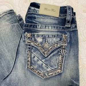 Miss Me Los Angeles mid-rise ankle skinny jeans in sz 25